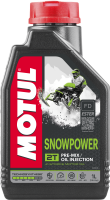 Масло 2Т снегох п/синт Snowpower  API TC Motul 1л 